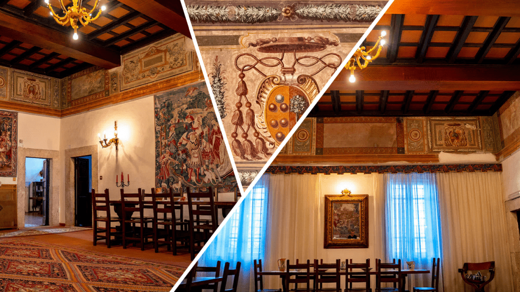 Sala conviviale - Castello Orsini-Cesi -Borghese ospitalità, cultura al centro dell'antico borgo.