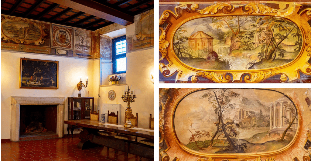 Sala dei Viescovi - Castello Orsini-Cesi -Borghese ospitalità, cultura al centro dell'antico borgo.