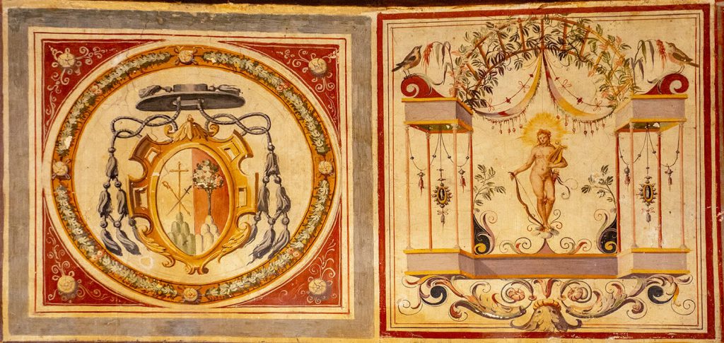 Affresco superiore Diana - Castello Orsini-Cesi -Borghese ospitalità, cultura al centro dell'antico borgo.