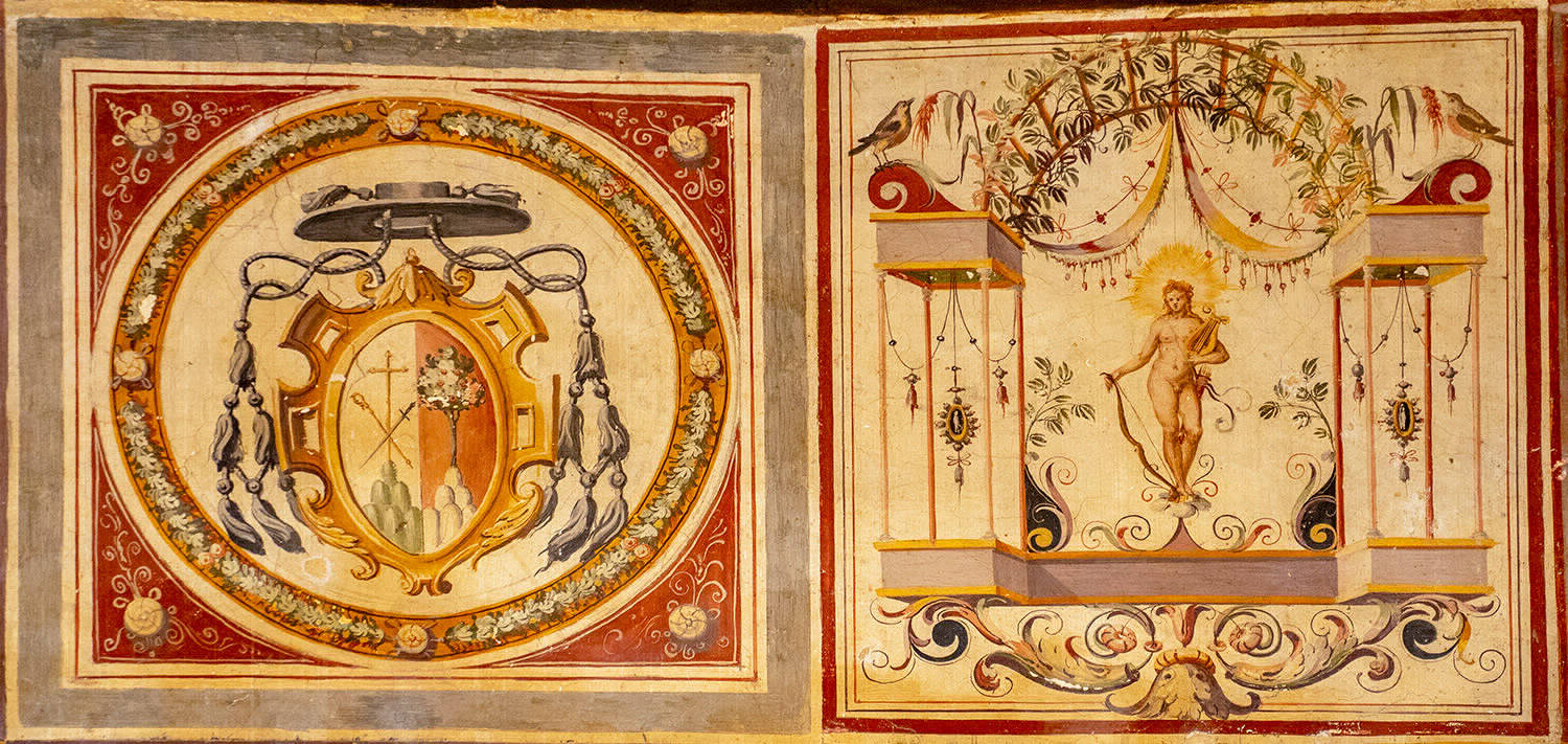 Affresco superiore Diana - Castello Orsini-Cesi -Borghese ospitalità, cultura al centro dell'antico borgo.