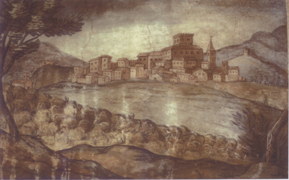 S. POLI OPIDUM – Roma, Palazzo Cesi via della Maschera d’Oro - Affresco primo quarto sec. XVII