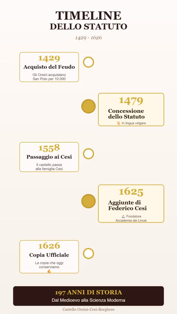 Timeline statuto del 1479