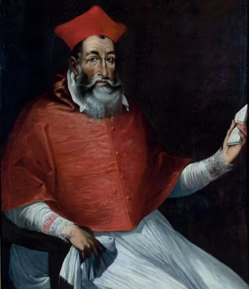 Il castello diventa palazzo baronale-Ritratto del Cardinale Pierdonato Cesi